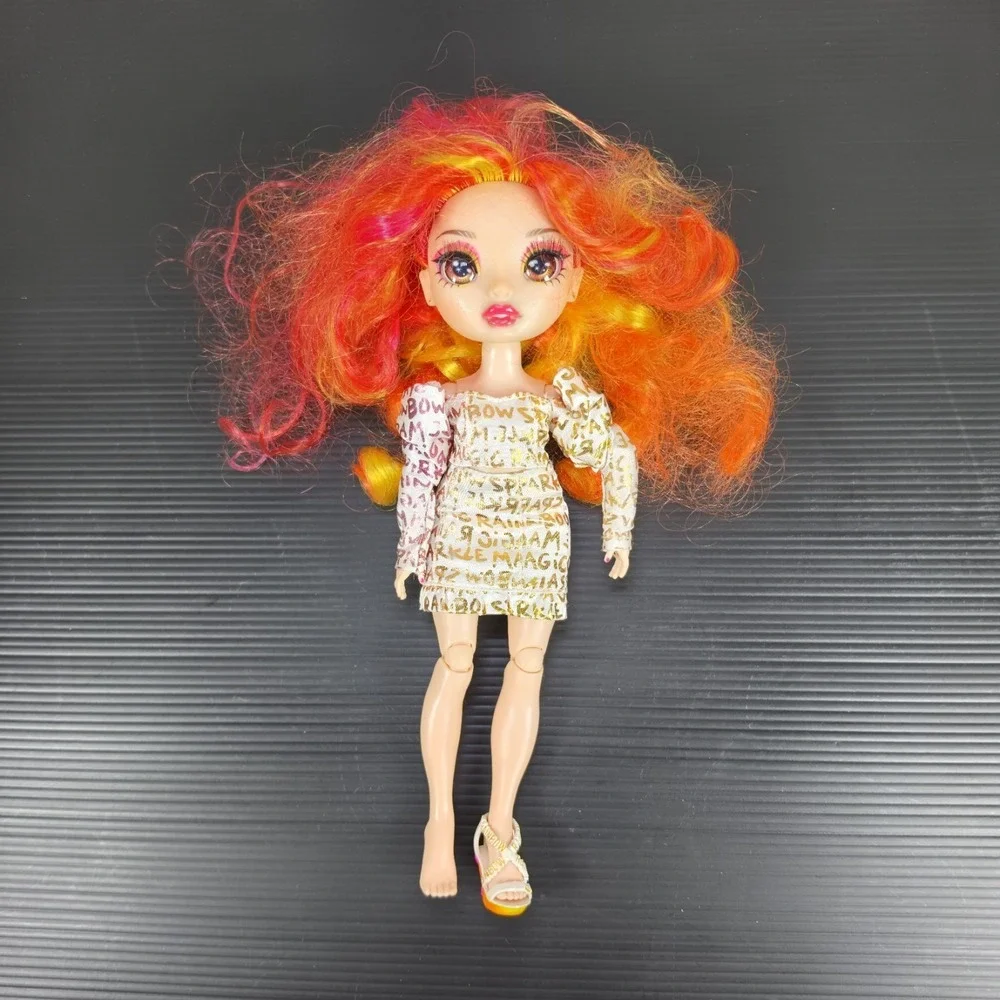 Rainbow High Laurel Devious Twin doll nude pink orange yellow Hair